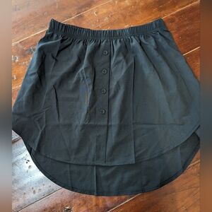 Black skirt - short with buttons